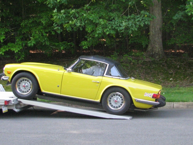 Yellow TR6