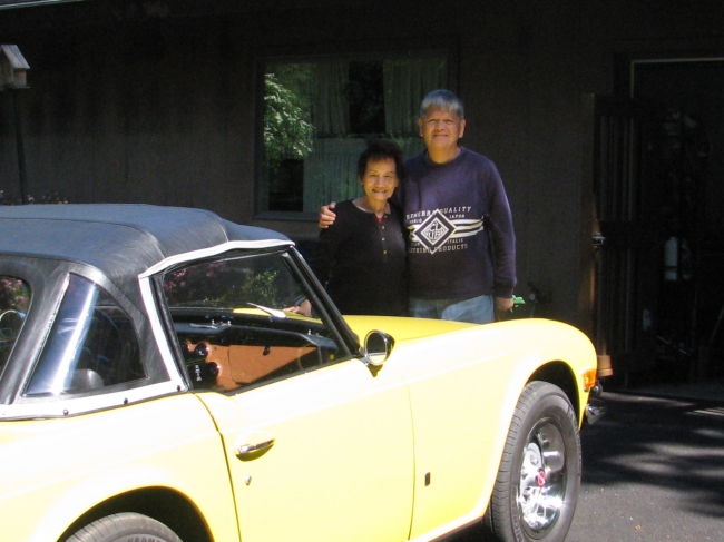 Yellow TR6