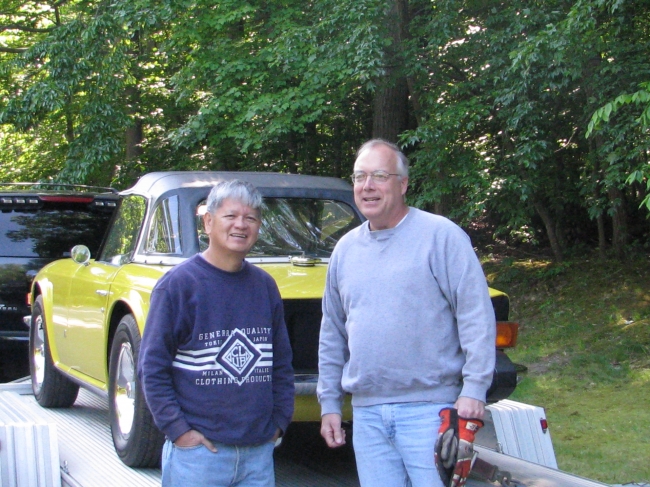 Yellow TR6