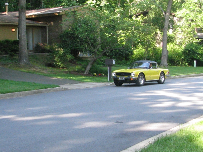 Yellow TR6