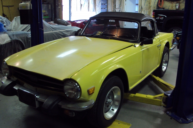 Yellow TR6