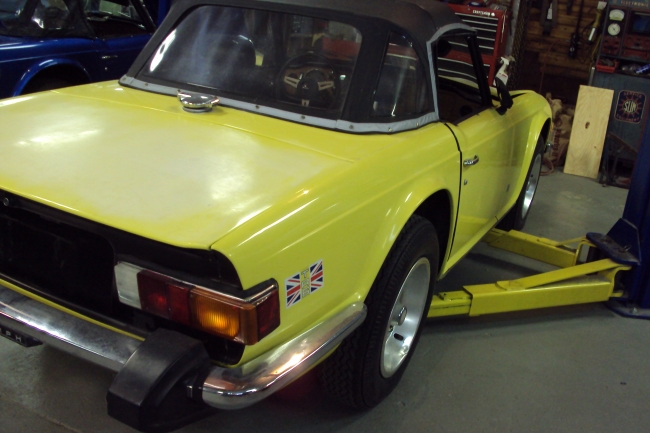 Yellow TR6