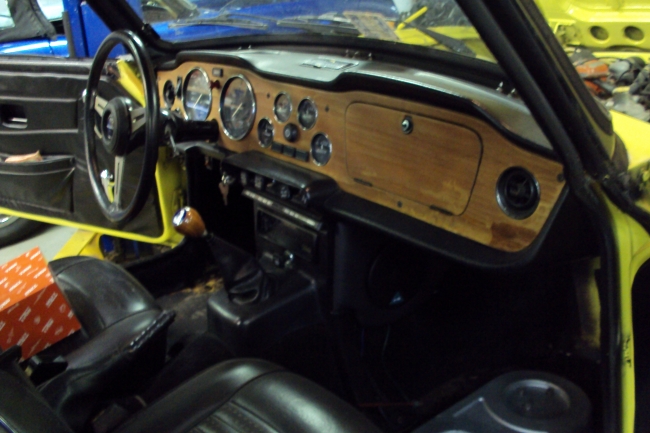 Yellow TR6